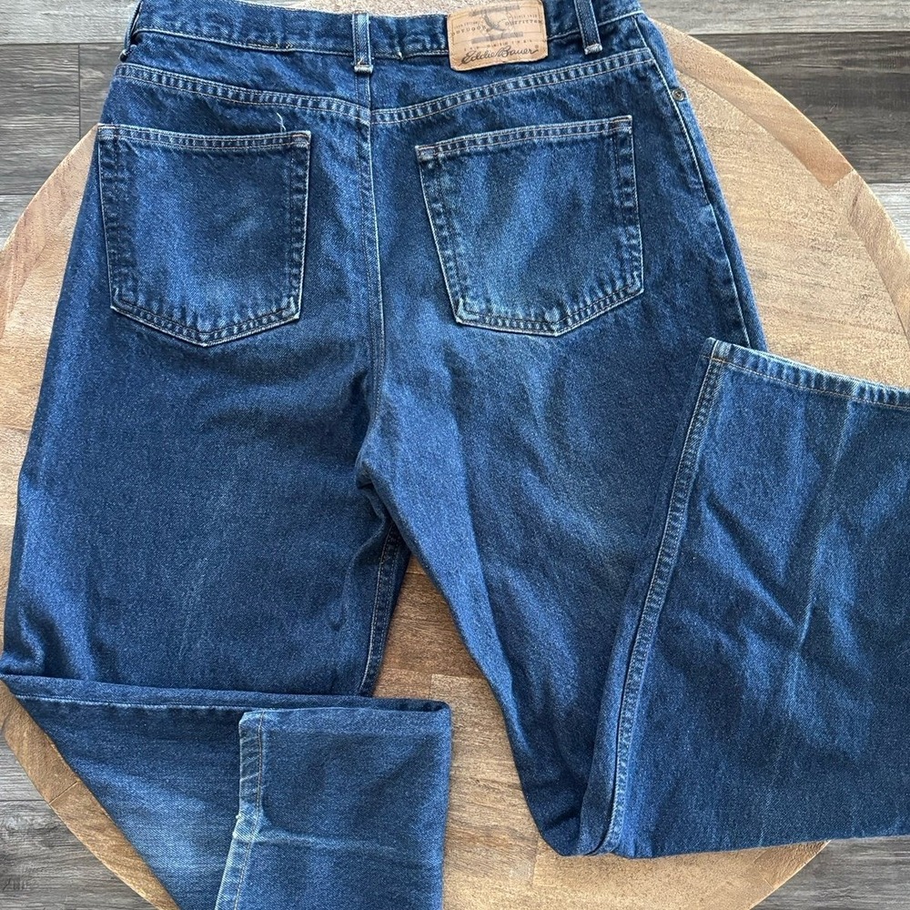 Eddie Bauer Loose-Fit‎ Mens Jeans Blue Denim Size 35x32 - Picture 6 of 12